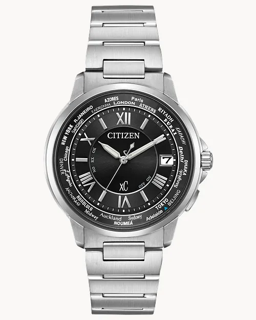 Citizen xC Eco Drive Black Dial Silver Stainless Steel Watch CITIZEN